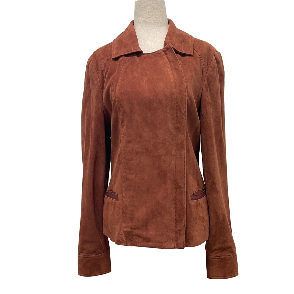 Sundance Bellinger Suede Leather Brown Jacket Size Medium